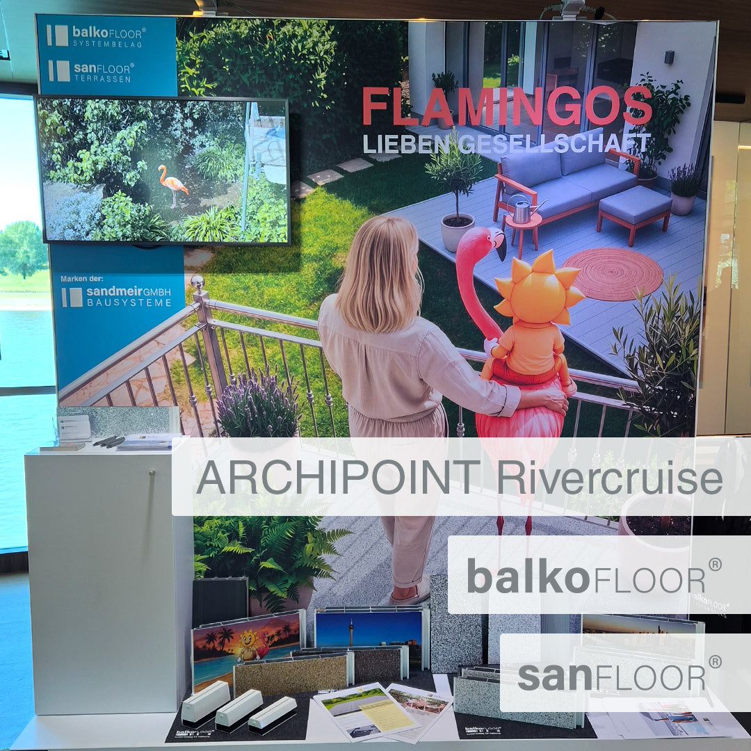 Messestand auf der ARCHIPoint Rivercruise 2026