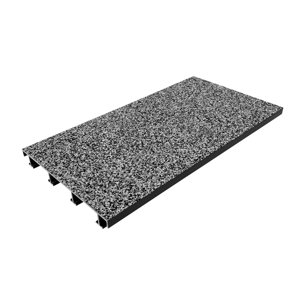 sanFLOOR 162 Terrassendiele Granit dunkel  Schräge Ansicht