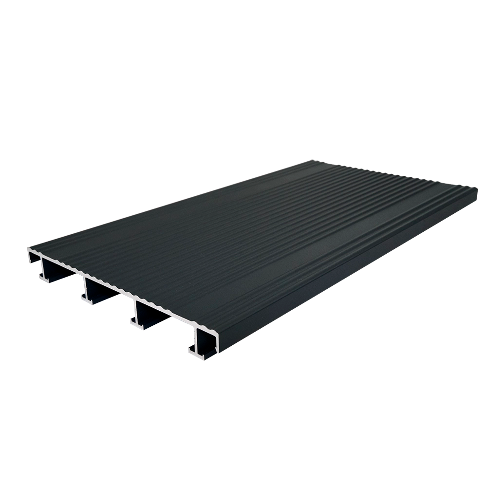 sanFLOOR 162 Terrassendiele gerillt - RAL 7016 Textur anthrazitgrau Seitenansicht