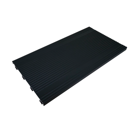 sanFLOOR 162 Terrassendiele gerillt - RAL 7016 Textur anthrazitgrau Schräge Ansicht