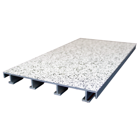 sanFLOOR 162 Terrassendiele Granit hell Seitenansicht
