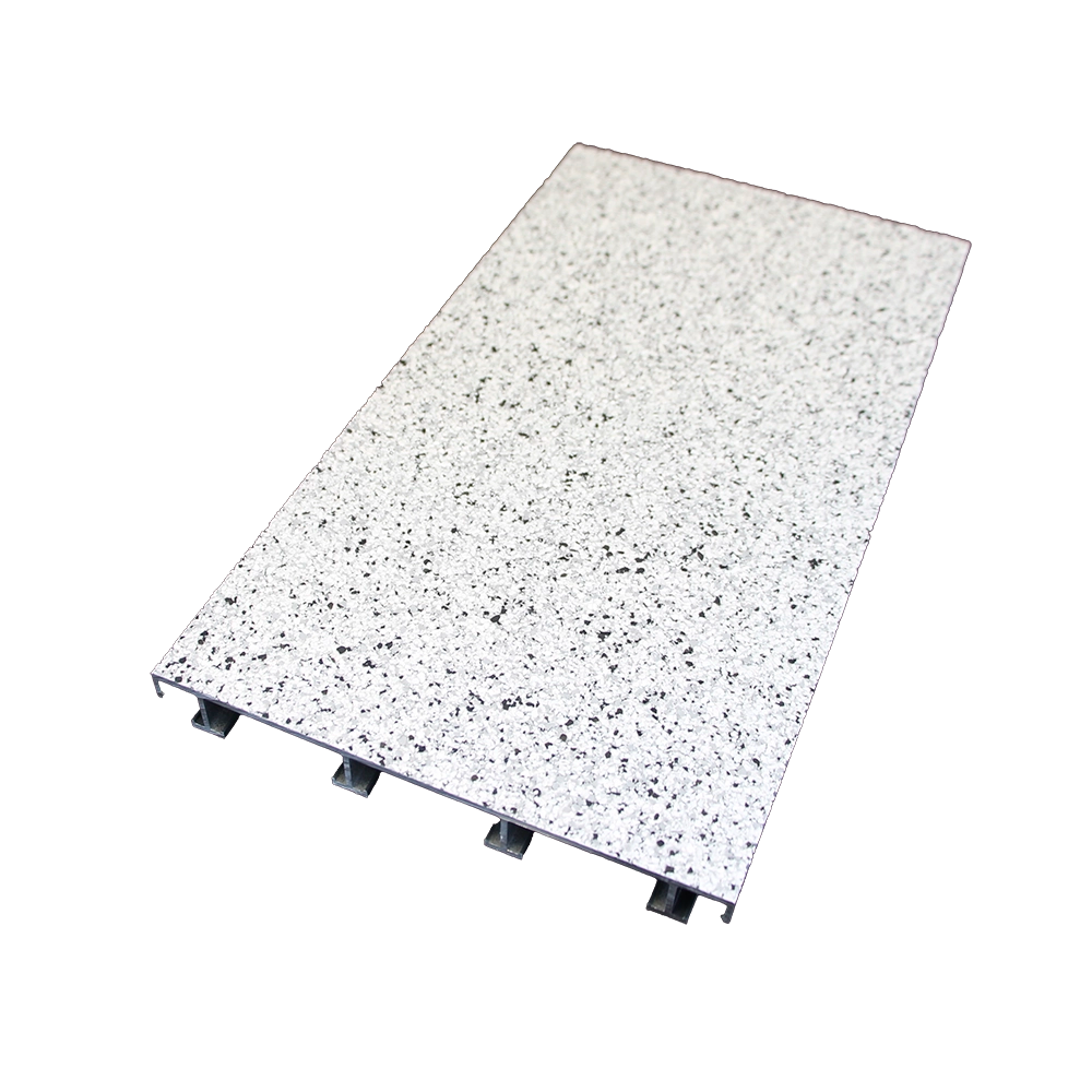 sanFLOOR 162 Terrassendiele Granit hell Schräge Ansicht