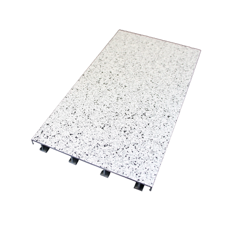 sanFLOOR 162 Terrassendiele Granit hell Schräge Ansicht