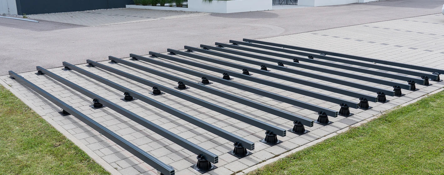 sanFLOOR Stelzlager mit multiTUBE komplettes Raster